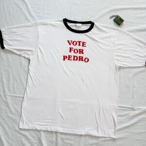 Napoleon Dynamite Vote for Pedro Movie Promo Ringer T-Shirt - XL
